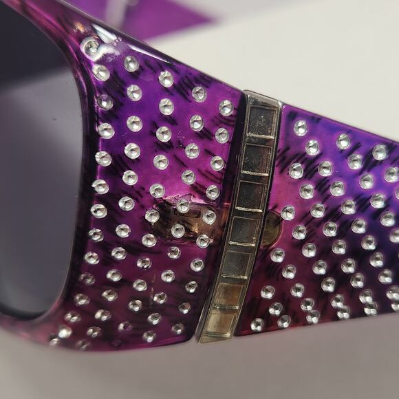 Global Vision Galaxy Lav +2.50 Sunglass Readers Sparkle Purple Glitz - Picture 5 of 11